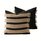 Handwoven Bohemian Stripe Cushion Cover (Concealed Zip)