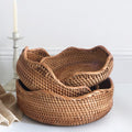 Handwoven Rattan Fruit & Bread Basket (Multiple Sizes)