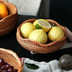Handwoven Rattan Fruit & Bread Basket (Multiple Sizes)