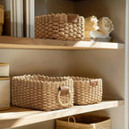 Handwoven Rattan Storage Baskets (Set of 3)