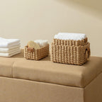 Handwoven Rattan Storage Baskets (Set of 3)