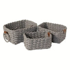 Handwoven Rattan Storage Baskets (Set of 3)