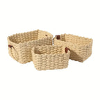 Handwoven Rattan Storage Baskets (Set of 3)