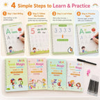 Handwriting Practice Notebook Set Reusable Tracing Pen & Refills