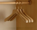 Hangers Cedar Wood Wide Shoulders Set of 2
