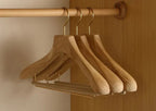 Hangers Cedar Wood Wide Shoulders Set of 2
