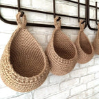 Hanging Basket Handmade Hemp Rope Open Woven