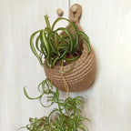 Hanging Basket Handmade Hemp Rope Open Woven
