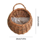 Hanging Basket Handmade Rattan Water-Resistant Lining Three Sizes