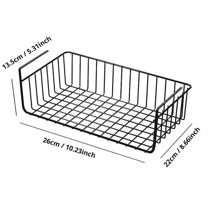 Hanging Basket Organizer Reinforced Metal Space-Saving