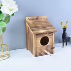 Hanging Birdhouse Solid Wood Side Cleaning Door