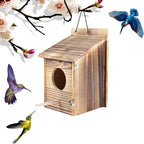 Hanging Birdhouse Solid Wood Side Cleaning Door