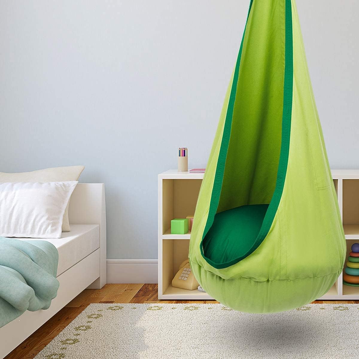 Hanging Chair Cotton Blend Lightweight Indoor & Outdoor