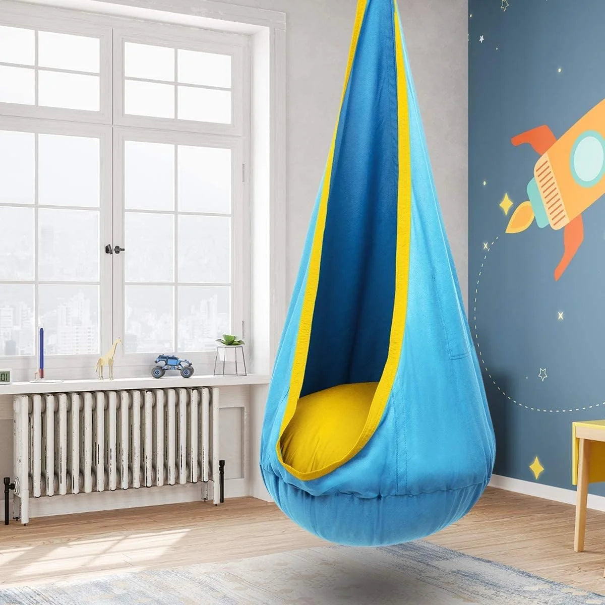Hanging Chair Cotton Blend Lightweight Indoor & Outdoor