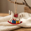 Hanging Christmas Stockings Moose & Tree Set of 2