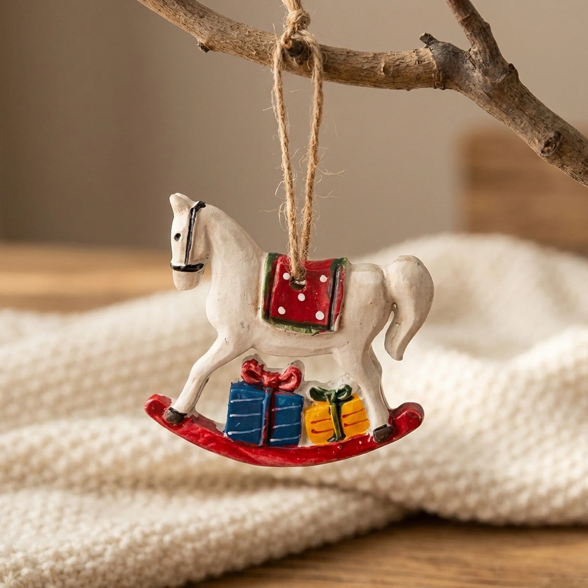 Hanging Christmas Stockings Moose & Tree Set of 2