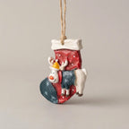 Hanging Christmas Stockings Moose & Tree Set of 2