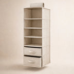 Hanging Closet Organizer Lightweight Fabric 3-5 Levels & Drawer