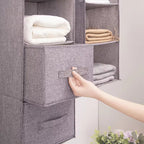 Hanging Closet Organizer Lightweight Fabric 3-5 Levels & Drawer