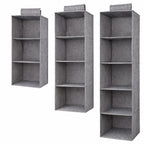 Hanging Closet Organizer Lightweight Fabric 3-5 Levels & Drawer