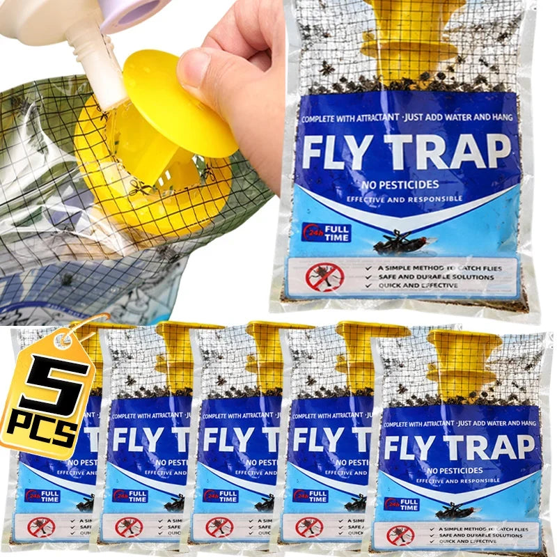 Hanging Fly Trap Disposable Water Soluble Bait