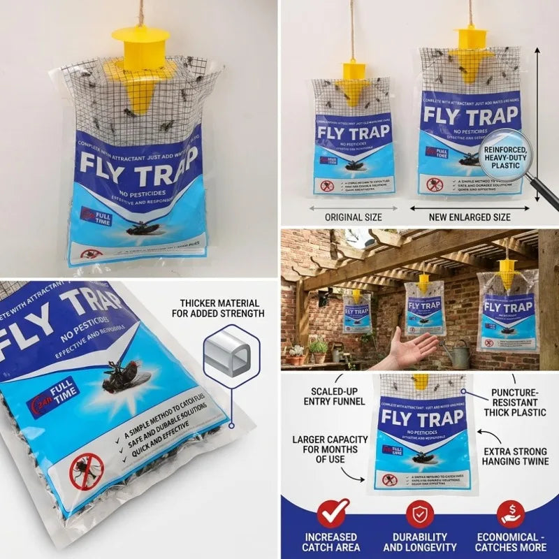 Hanging Fly Trap Disposable Water Soluble Bait