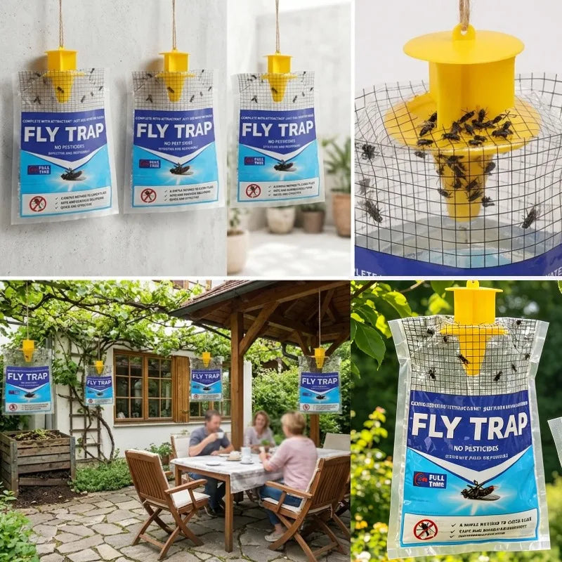Hanging Fly Trap Disposable Water Soluble Bait