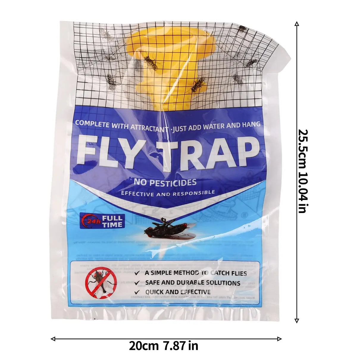 Hanging Fly Trap Disposable Water Soluble Bait