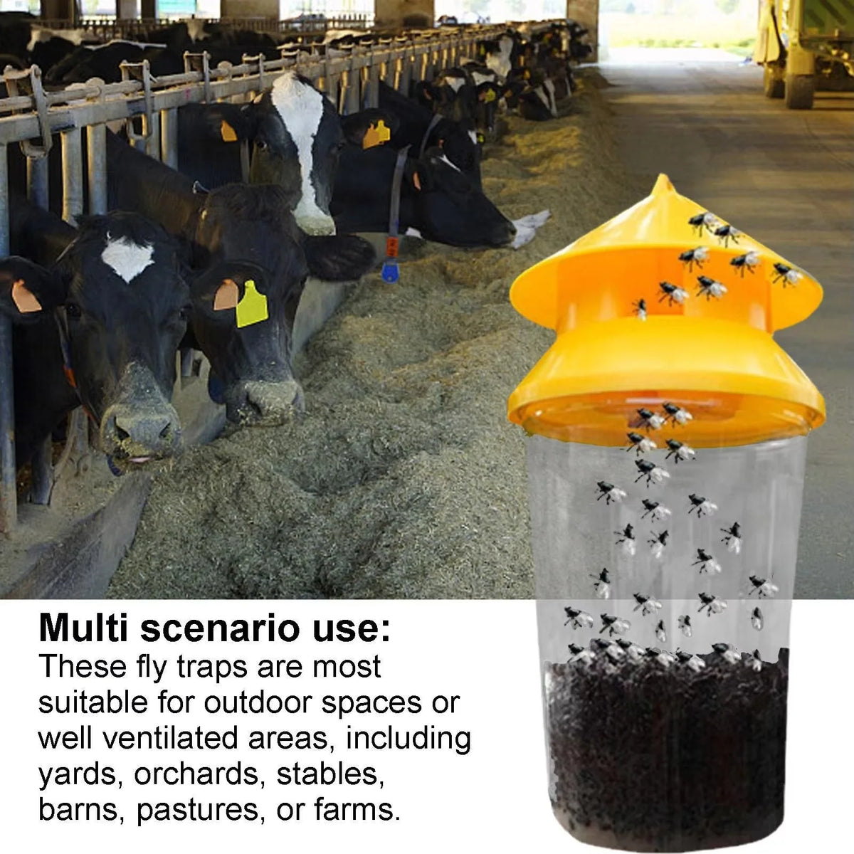 Hanging Fly Trap Reusable Lightweight & Durable