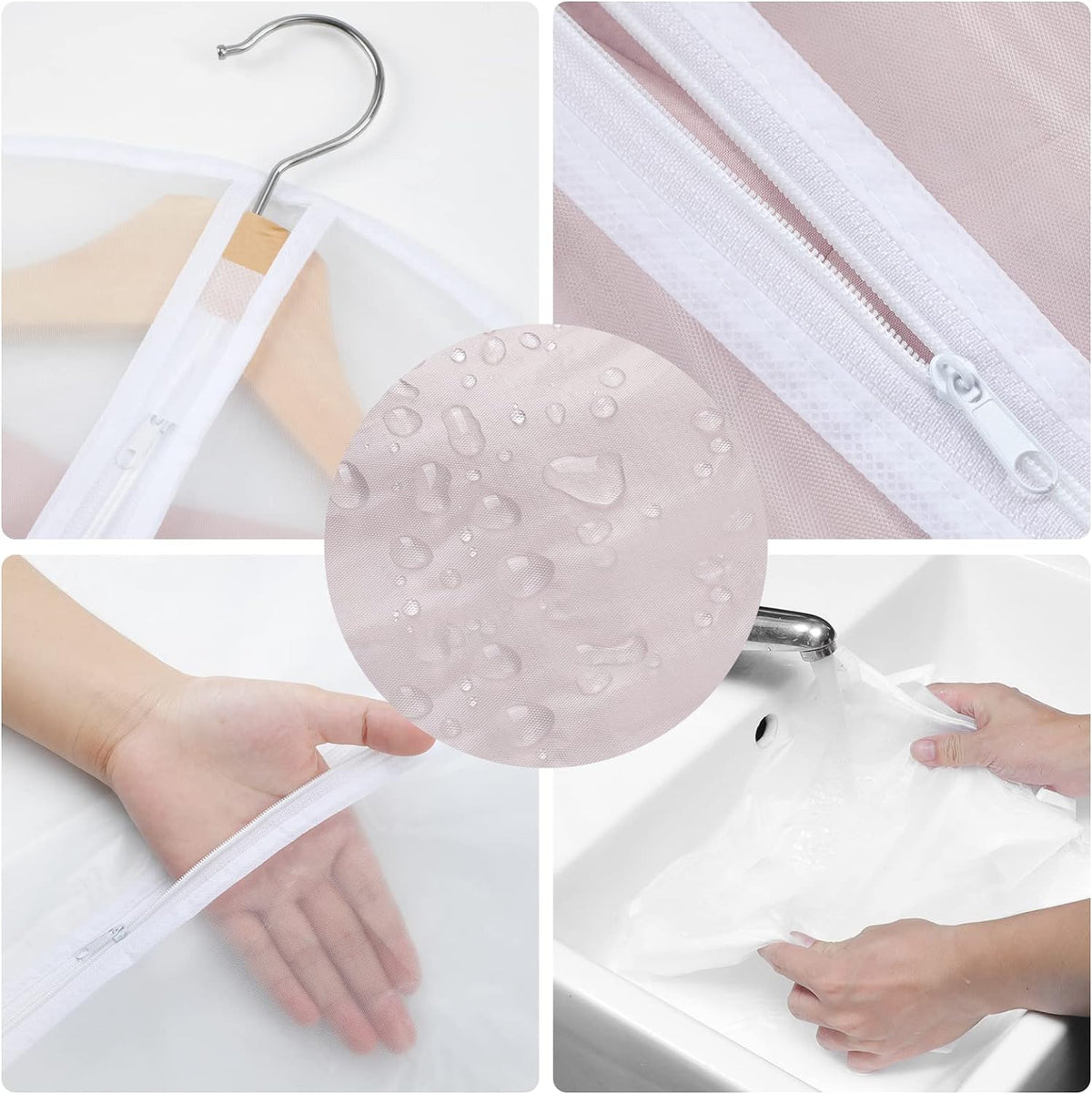 Hanging Garment Covers Full-Length Zipper Water-Resistant PEVA