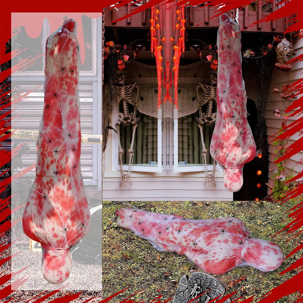 Hanging Halloween Prop 5-Foot Warm White Lights Weather-Resistant