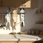 Hanging Hand Towel Microfiber Quick-Dry Cat Print