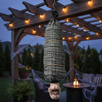 Hanging Horror Figure LED Eyes & Eerie Sound Battery-Operated