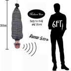 Hanging Horror Figure LED Eyes & Eerie Sound Battery-Operated