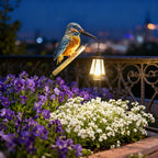 Hanging Lantern Hummingbird Design Solar-Powered & Weatherproof