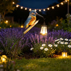 Hanging Lantern Hummingbird Design Solar-Powered & Weatherproof