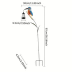 Hanging Lantern Hummingbird Design Solar-Powered & Weatherproof