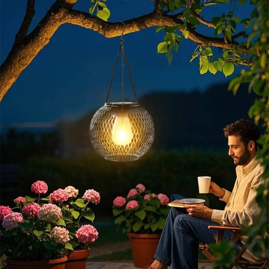 Hanging Lantern Solar Weatherproof Automatic