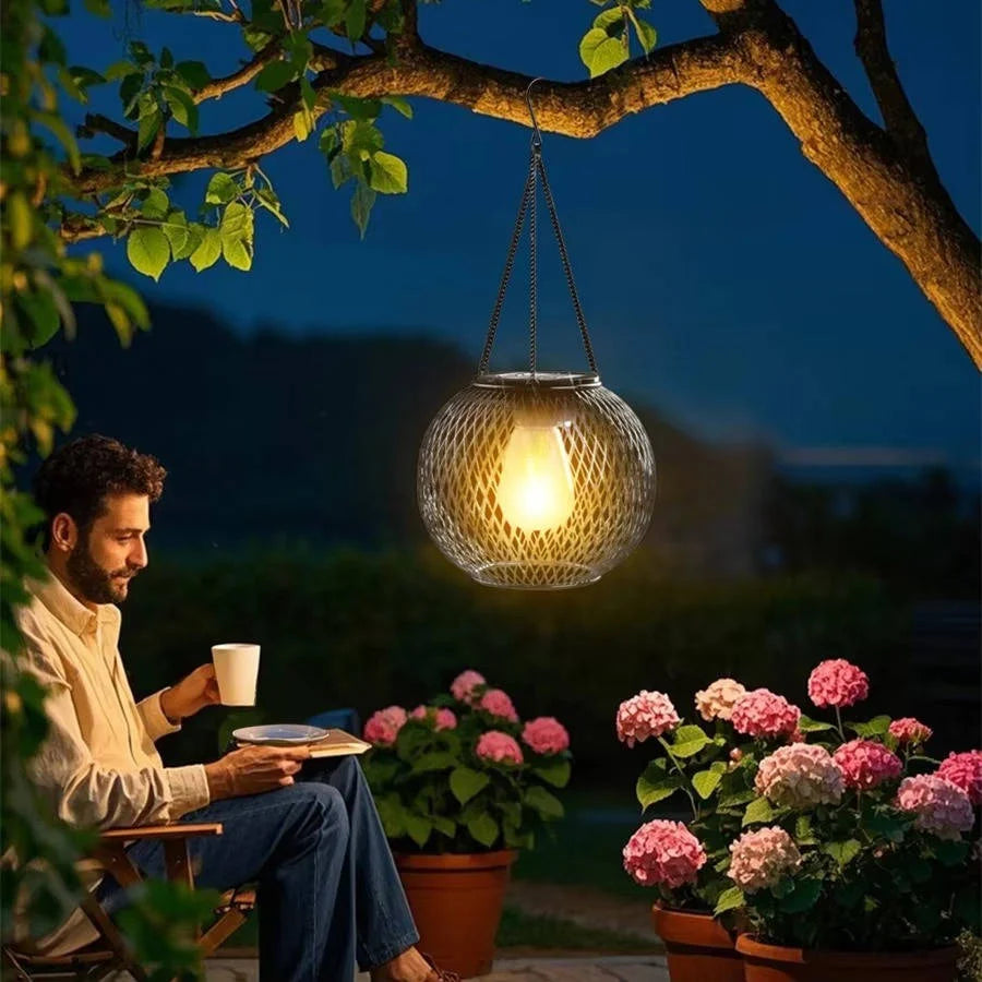 Hanging Lantern Solar Weatherproof Automatic