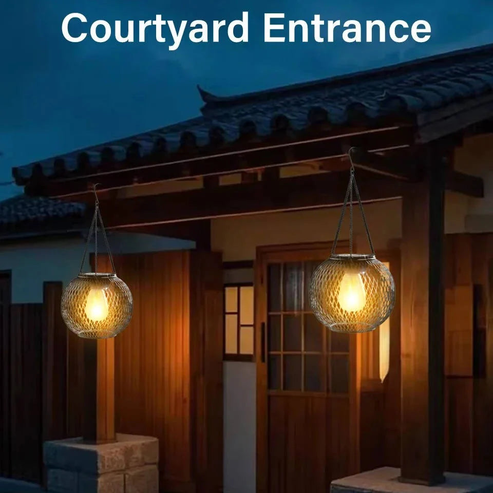 Hanging Lantern Solar Weatherproof Automatic