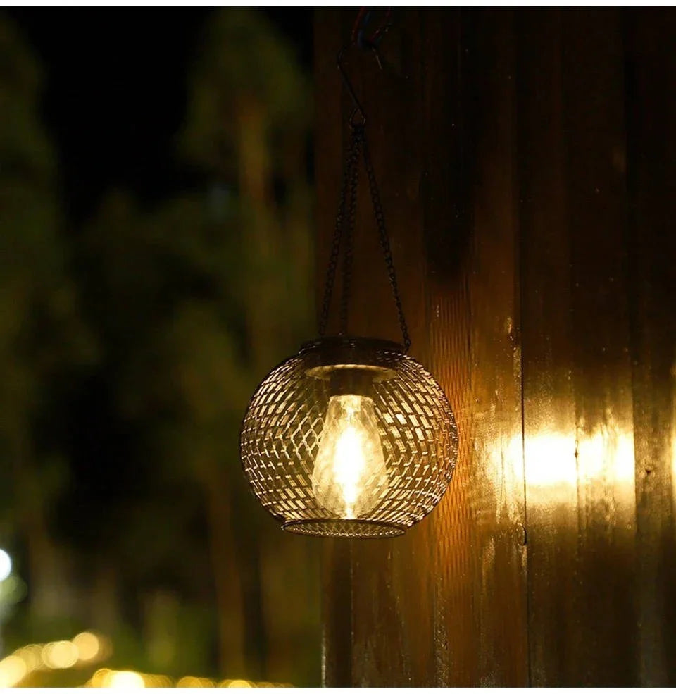 Hanging Lantern Solar Weatherproof Automatic