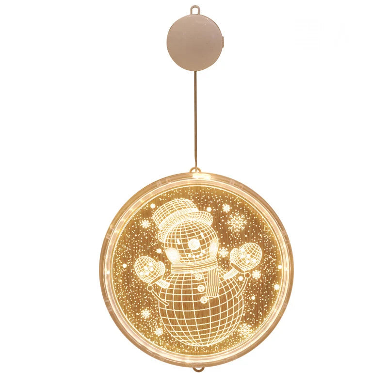 Hanging Light LED Snowman Design Indoor Outdoor