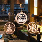 Hanging Light LED Snowman Design Indoor Outdoor