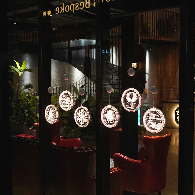 Hanging Light LED Snowman Energy-Efficient Indoor & Outdoor