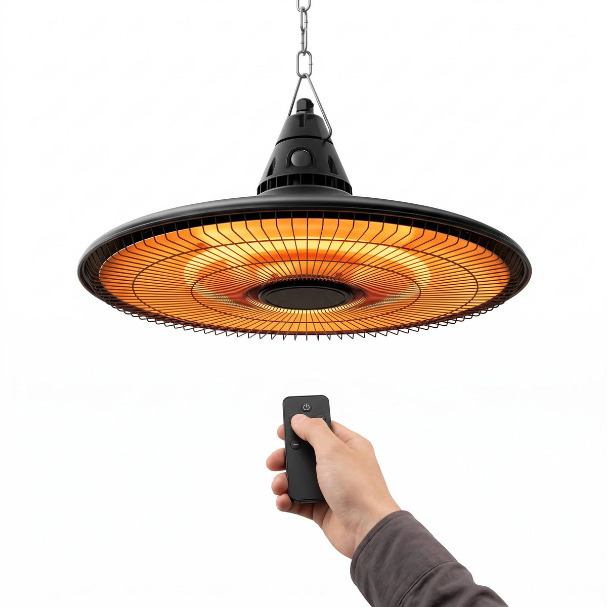 Hanging Patio Heater 1500W Infrared Weatherproof Remote Control