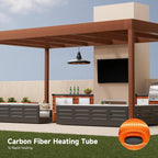 Hanging Patio Heater 1500W Infrared Weatherproof Remote Control