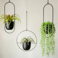 Hanging Plant Pot Floating Metal Ring & Anti-Rust Coating