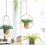 Hanging Plant Pot Floating Metal Ring & Anti-Rust Coating