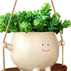 Hanging Planter Weather-Resistant Resin Integrated Hanger