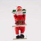 Hanging Santa Figure 10 Inch Indoor Outdoor